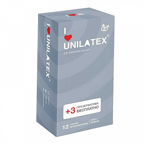 Презервативы "Unilatex ribbed" 12 шт 3021 Презервативы "Unilatex ribbed" 12 шт 3021