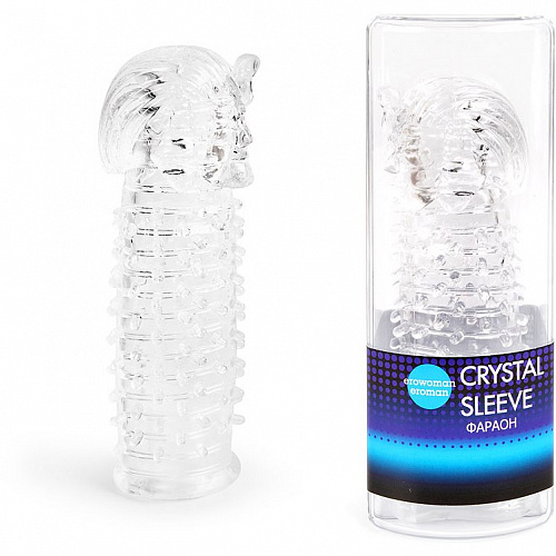 Насадка закрытая "CRYSTAL SLEEVE" Фараон, 13.5 х 2.2 см EE-10010 Насадка закрытая "CRYSTAL SLEEVE" Фараон, 13.5 х 2.2 см EE-10010