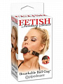 Кляп-шар "FETISH" чёрный и маска на глаза PD3919-23 Кляп-шар "FETISH" чёрный и маска на глаза PD3919-23