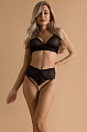 Трусики с доступом, высокая талия, с жемчугом, S/M (42-44) чёрные 06685 Трусики с доступом, высокая талия, с жемчугом, S/M (42-44) чёрные 06685