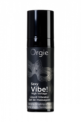 Возбуждающий гель "ORGIE Sexy Vibe High Voitage" с усиленным эффектом вибрации, 15 мл 21203 Возбуждающий гель "ORGIE Sexy Vibe High Voitage" с усиленным эффектом вибрации, 15 мл 21203