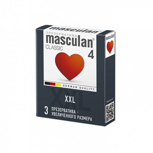 Презервативы "Masculan XXL" увеличенного размера, 3 шт Презервативы "Masculan XXL" увеличенного размера, 3 шт