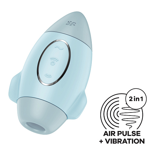 Satisfyer Mission Control, вакуумно-волновой стимулятор клитора, голубой 4060071 Satisfyer Mission Control, вакуумно-волновой стимулятор клитора, голубой 4060071