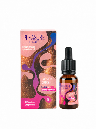 Жидкий вибратор с афродизиаком "Pleasure Lab Passion Drips Cold n Hot" 1190-02 Жидкий вибратор с афродизиаком "Pleasure Lab Passion Drips Cold n Hot" 1190-02