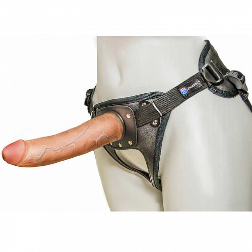 Страпон "Harness" киберкожа, 18 x 4 см 630603 Страпон "Harness" киберкожа, 18 x 4 см 630603