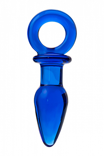 Анальная втулка "Sexus Glass" 14 х 3.5 см, синяя, стекло 912252 Анальная втулка "Sexus Glass" 14 х 3.5 см, синяя, стекло 912252
