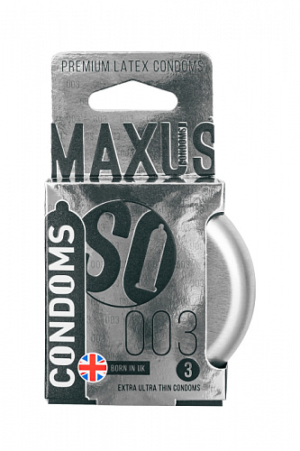 Презервативы "MAXUS Extra Thin 003" в железном кейсе, 3 шт 0901-036 Презервативы "MAXUS Extra Thin 003" в железном кейсе, 3 шт 0901-036