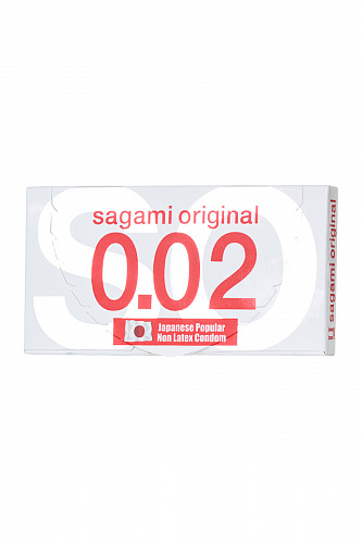 Презервативы "SAGAMI Original 002" полиуретановые, 2 шт 143141 Презервативы "SAGAMI Original 002" полиуретановые, 2 шт 143141