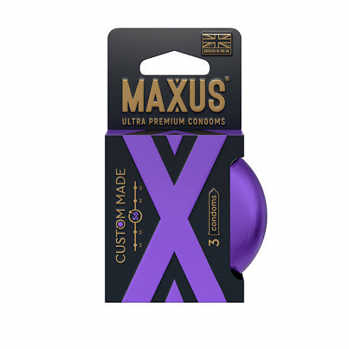 Презервативы "MAXUS Custom Made 60" №3 в железном кейсе, увеличенные X-Edition, 3 шт 0901-185 Презервативы "MAXUS Custom Made 60" №3 в железном кейсе, увеличенные X-Edition, 3 шт 0901-185