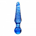Анальная втулка "Sexus Glass" 17 х 4 см, синяя, стекло 912150 Анальная втулка "Sexus Glass" 17 х 4 см, синяя, стекло 912150