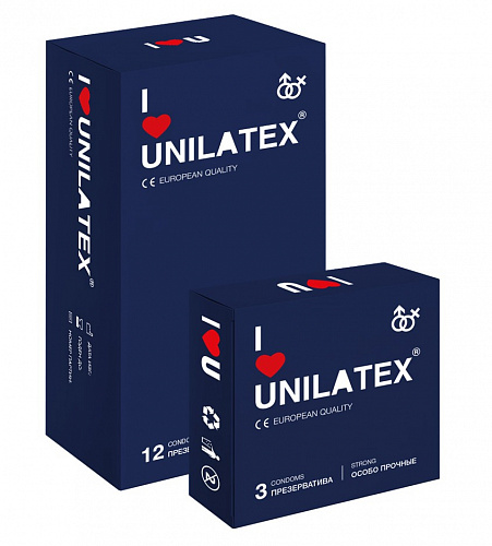 Презервативы "Unilatex extra strong" 12 шт 3022 Презервативы "Unilatex extra strong" 12 шт 3022