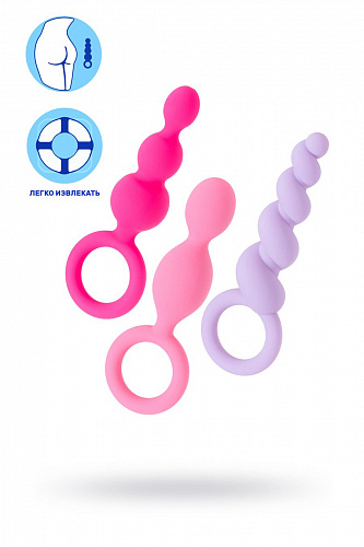 Набор анальных стимуляторов "Satisfyer Plugs" цветной J6594-AP Набор анальных стимуляторов "Satisfyer Plugs" цветной J6594-AP