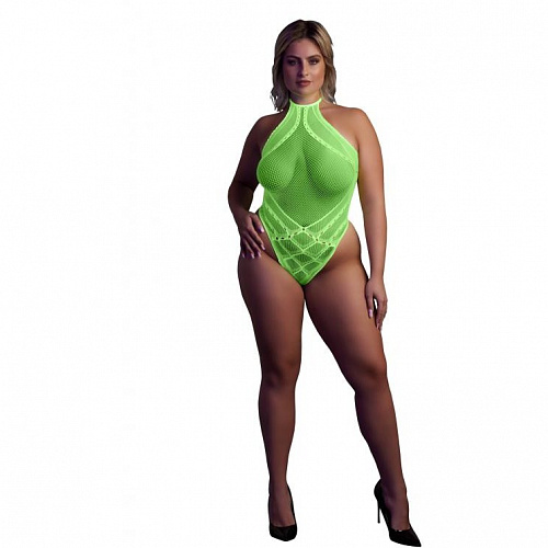 Боди "Ouch!" (XL/XXXXL, неоново-салатовый) OU839GLOOSX Боди "Ouch!" (XL/XXXXL, неоново-салатовый) OU839GLOOSX