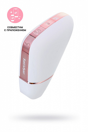 Satisfyer Love Triangle вибро-вакуум-волновой стимулятор клитора с приложением, белый Satisfyer Love Triangle вибро-вакуум-волновой стимулятор клитора с приложением, белый