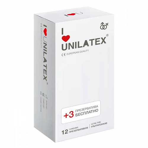 Презервативы "Unilatex Ultrathin" 12 шт 3015 Презервативы "Unilatex Ultrathin" 12 шт 3015