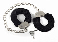 Оковы "Bondage" в меховой опушке, черные 1020-01 Оковы "Bondage" в меховой опушке, черные 1020-01