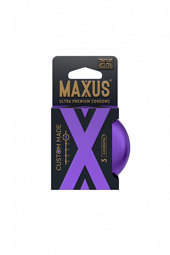 Презервативы "MAXUS Custom Made 64" увеличенного размера, 3 шт 0901-186 Презервативы "MAXUS Custom Made 64" увеличенного размера, 3 шт 0901-186