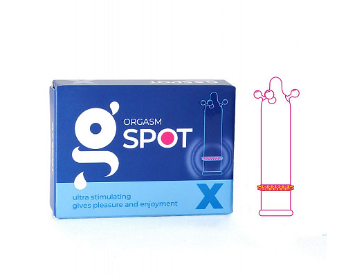 Презервативы с усиками и шариками "G-spot X" 1457 Презервативы с усиками и шариками "G-spot X" 1457